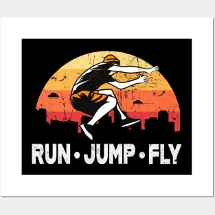 Parkour Run Jump Fly Posters and Art